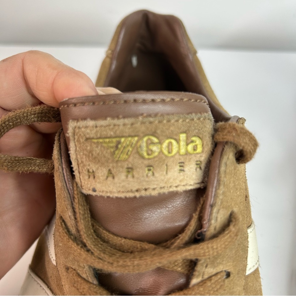 Brown Suede Gola Harrier's Shoes Men's Size 10 - Picture 13 of 15